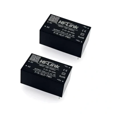 Imagen de JZK 2 pcs HLK PM01 AC DC 220V a 5V Paso Abajo Fuente de alimentación módulo Aislado