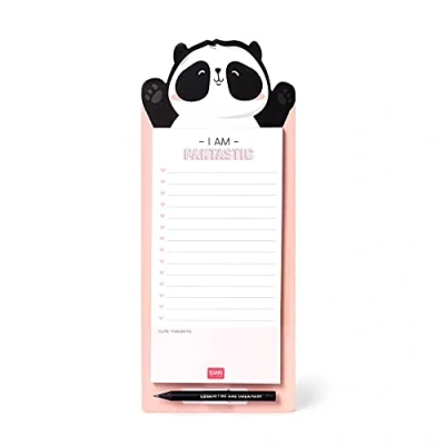 Imagen de Legami Don&#039;t Forget Bloc de notas magnético, 11 x 28 cm, Panda