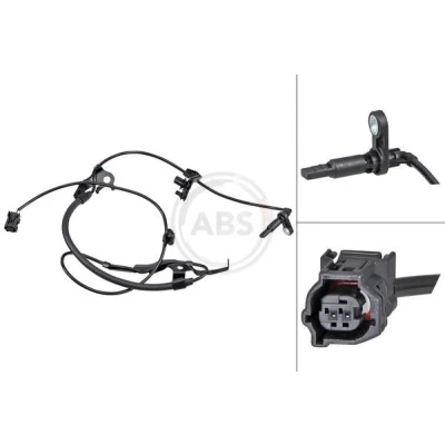 Imagen de A.B.S. 33005 Sensor de ABS activo negro TOYOTA: RAV4 V (XA50) 2.5 Hybrid, 2.0, 2.0 AWD, VVTi, VVTi AWD