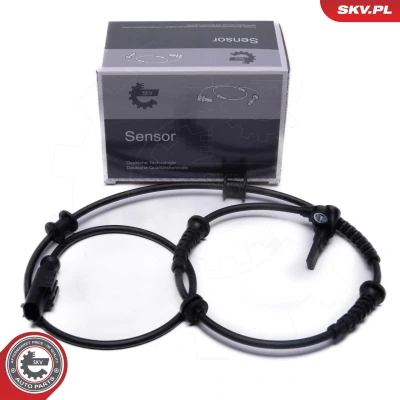 Imagen de ESEN SKV 06SKV439 Sensor de ABS eje delantero, ambos lados 2 920 negro Plástico FIAT: Panda II Hatchback