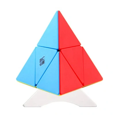 Imagen de Oostifun YongJun YJ 2x2 pirámide Suave Pyraminx Rompecabezas de Cubo Triángulo Tetraedro Cuatro Ejes con un trípode (Sin Etiqueta)