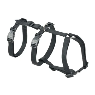Imagen de Ferplast Arnes Perro Grande Brave Large, Arnés para Perros Antiescape, Antipánico, Galgo, 6 Cierres, Ajustable, Negro