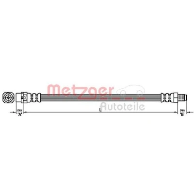 Imagen de METZGER 4111094 Latiguillos de Freno 420 MINI: Hatchback, Cabrio