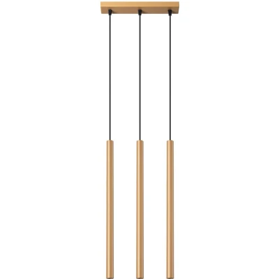 Imagen de SOLLUX lighting PASTELO 3L Lámpara colgante de acero 3 bombillas mesa comedor Casquillo G9 Bombilla no incluida Lámparas y luminarias colgantes 30x5x110cm