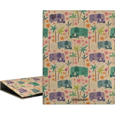 Imagen de Unipapel Carpeta de Anillas A5 Ecológica, Cartón y Papel 100% Reciclados, 4 20mm Redondas, Uninature Design India, FSC Recycled 100%, Perfecta para Tomar Notas Organizarte