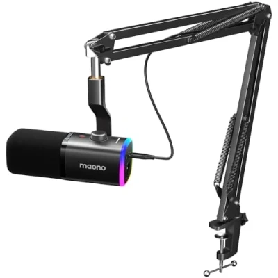 Imagen de MAONO micrófono dinámico para Juegos: USB XLR computadora con Software RGB PC, Kit de Gamer Podcast, Estudio grabación Streaming, creación