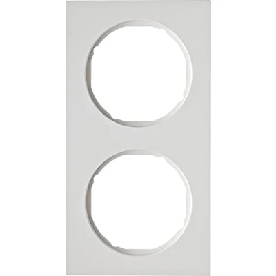 Imagen de Hager r.3 Marco r3 2 elementos blanco polar brillo