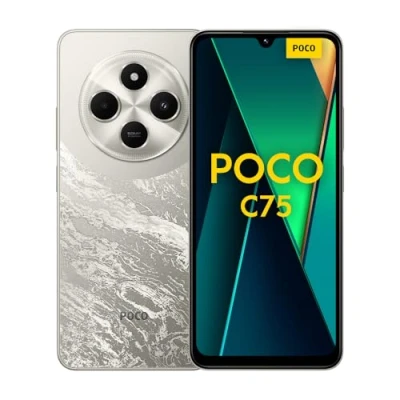 Imagen de Xiaomi Poco C75 Smartphone de 8+256GB, Pantalla inmersiva 6.88 120Hz, MediaTek Helio G81 Ultra, cámara Dual 50MP IA, 5160 mAh, Carga rápida 18W, NFC, Dorado (Versión ES)