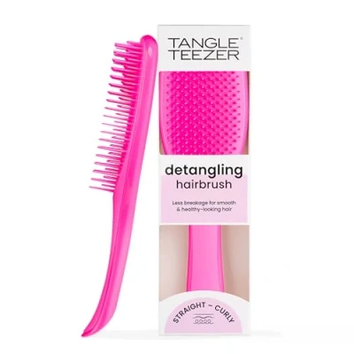Imagen de Tangle Teezer El mejor cepillo desenredante para cabello húmedo y seco, desenreda todo tipo de cabello, reduce la rotura, elimina nudos, dientes dos niveles mango cómodo, color rosa pasarela