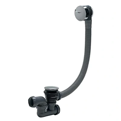 Imagen de Wirquin 30720356 Conjunto Completo Vaciado de bañera con Cable L.700 mm, Acero Inoxidable, Gris, Talla única