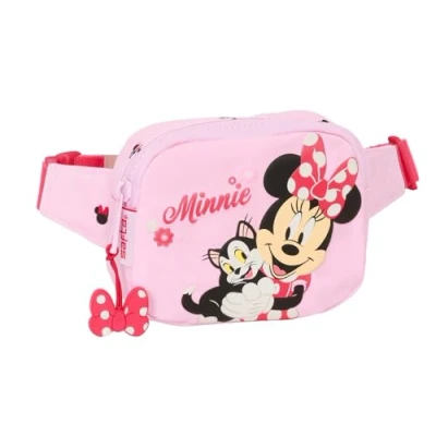 Imagen de Safta Minnie Mouse Naive Riñonera Infantil Niño, Ideal para Jóvenes y Niños de Diferentes Edades, Cómoda Versátil, Calidad Resistencia, 14x4x11 cm