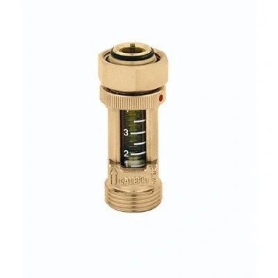 Imagen de 669050 Medidor de flujo autolimpiante CALEFFI con tapa 3/4&quot;M x 3/4&quot; F