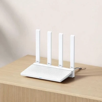 Imagen de Xiaomi Router Ax3000T Fibra Óptica 2,4G con Wi Fi de 5GHz Inalámbrico Doble Banda WiFi 4 Antenas Omnidireccionales Color Blanco