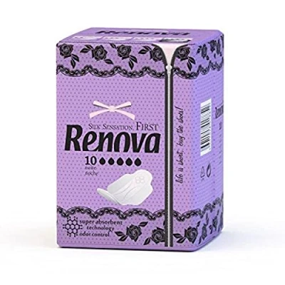 Imagen de Renova First Compresas Noche 10 Ultrafinas y Super Absorbentes