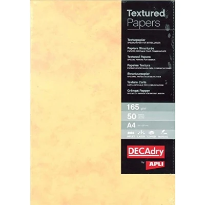Imagen de APLI PCL1597 Papel textura mármol dorado A4 165 g 50 hojas