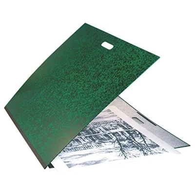 Imagen de Exacompta 542900E 1 tablero de dibujo Annonay con gomas y asa lomo lona guarda blanca dimensiones 52 x 72 cm formato carpeta pasas (500 650 mm) color verde