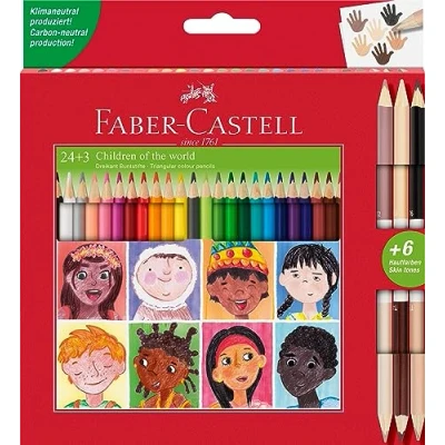 Imagen de Faber Castell 511515 Caja 24 lápices. Colores + 3 Bicolores.