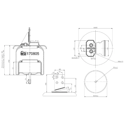 Imagen de FEBI BILSTEIN 170805 Fuelle, suspensión neumática