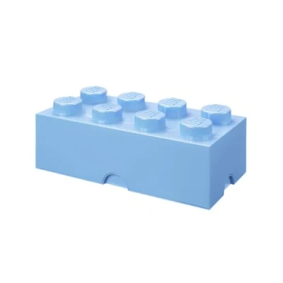 Imagen de Room Copenhagen Ladrillo de almacenamiento 8 espigas LEGO, caja almacenaje apilable, 12 l, Azul Claro, liso, color, brick 40041736