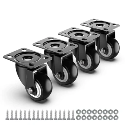 Imagen de Ruedas para muebles 50 mm de alta resistencia sin freno seguridad pesados Capacidad total 250 KG (por juego 4)