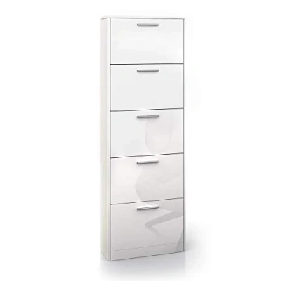Imagen de Vicco Zapatera abatible Gizmo, Blanco Alto Brillo, 59 x 169.5 cm