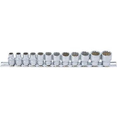 Imagen de BGS 9105 Juego de llaves vaso, 12 caras entrada 10 mm (3/8&quot;) 8 19 piezas