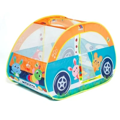 Imagen de Tienda de Campaña Coche Moltó con 25 Bolas Carpa Infantil Plegable para Juegos Interactivos Ideal Desarrollo Habilidades Motoras y Creatividad