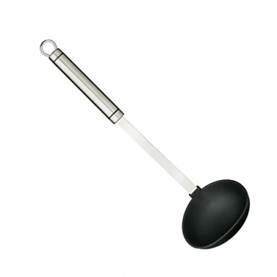 Imagen de KitchenCraft Professional Cucharón de Cocina para Servir, Cabeza Nailon Antiadherente, Acero Inoxidable, 33 cm