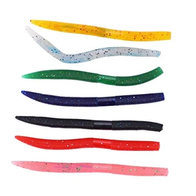 Imagen de Señuelos de Gusano Señuelo Cebos Pesca Artificiales,13.5cm / 8g Cebo Suave Silicona Vivid Gusanos Vivos Swimbait Realista