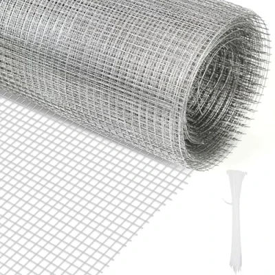 Imagen de rejilla para roedores de 40 cm x 7 m, malla alambre galvanizada, fina 6 mm mm, aviarios bancales altos y animales pequeños, ratones, gallina