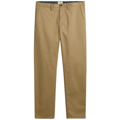 Imagen de GANT Tejido de Sarga Regular Pantalones Vestir, Caqui Oscuro, 40W x 34L para Hombre