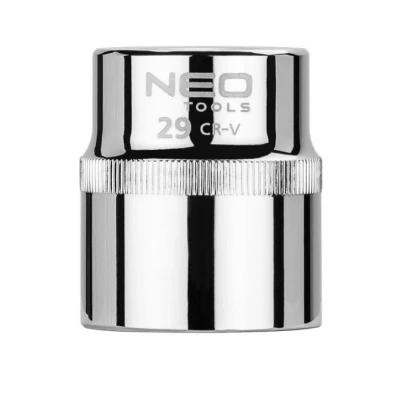 Imagen de NEO TOOLS 08 029 Piezas insertables de llave cubo 1/2 3124 29 mm Acero cromo vanadio SuperLock