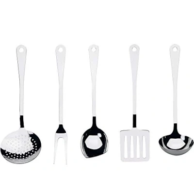 Imagen de Alessi AJM19S5 L  Servicio de Cubiertos Cocina Diseño, en Acero Inoxidable 18/10 Brillante, 5 Piecas