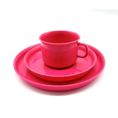 Imagen de Kimmel 21 000 2010 5 Juego de taza y plato infantil (plástico), color fucsia