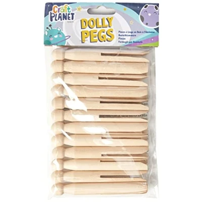 Imagen de Craft Planet 12 Pinzas de Madera para Manualidades