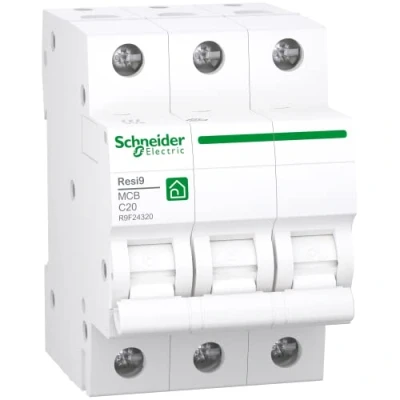 Imagen de Schneider Electric Interruptor de circuito RESI9 3P 20A C 6KA R9F24320