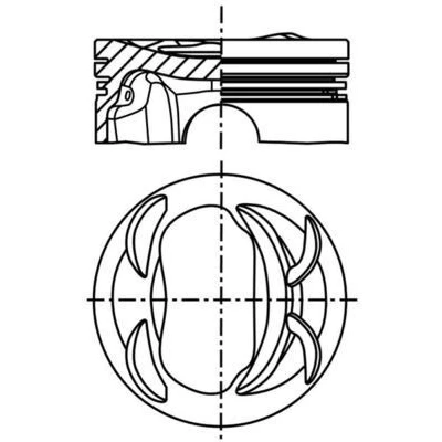 Imagen de Pistón MAHLE ORIGINAL 039 PI 00129 002