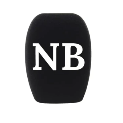 Imagen de 5 Pieza Mic espuma parabrisas logotipo personalizado, cubre con impreso (negro)