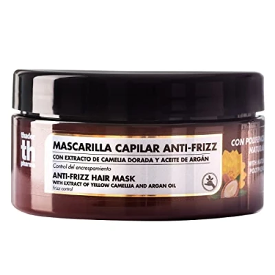 Imagen de Thader TH Pharma Polifenoles Mascarilla Capilar Anti Frizz con Extracto de Camelia Dorada y Aceite Argán, 300 ml