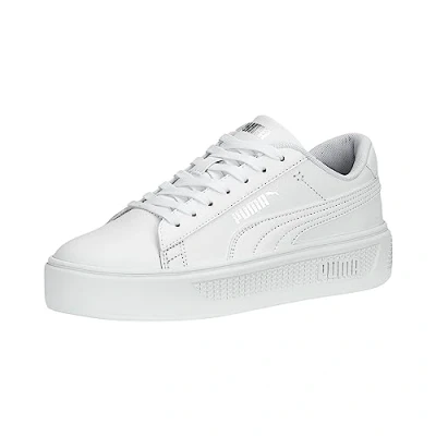 Imagen de Puma Smash Platform V3 Zapatillas, Mujer, Talla: 42.5, white silver Piel/tejido sintético