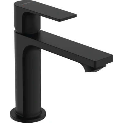 Imagen de hansgrohe Rebris E Grifo monomando de lavabo 110 con vaciador automático, negro mate, 72557670