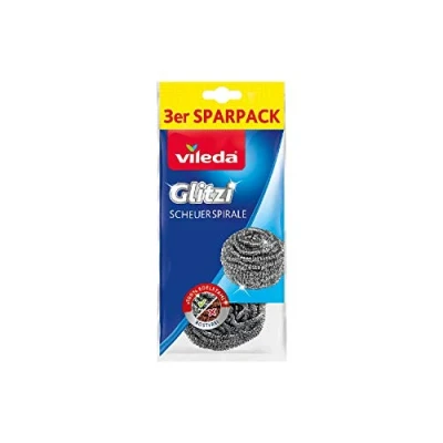 Imagen de Vileda 105176 Estropajo de Acero, 2 Unidades + 1 Unidad Gratis