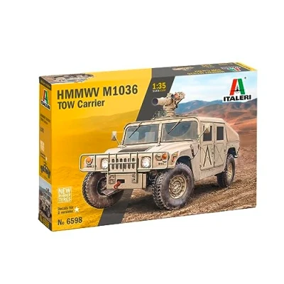 Imagen de Italeri 6598 1:35 HMMWV M966 Tow Carrier Reproducción fiel Maqueta de construcción plástico, kit militar, modelo pie