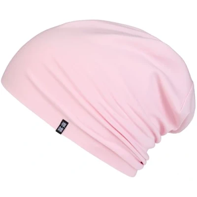 Imagen de Enter the Complex® Gorro de Punto Ligera, Slouch Beanie Fino Tejido Algodon, Transpirable, Rosa