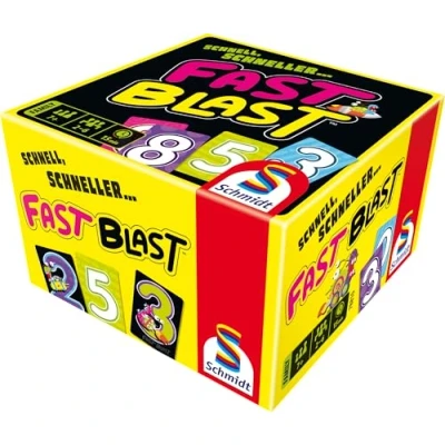 Imagen de Schmidt Spiele 78810 Fast Blast Juego de Cartas Familiares, Multicolor