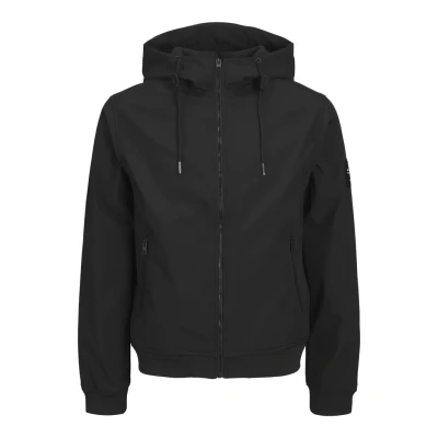 Imagen de Jack &amp; Jones Jjebasic Softshell Hood Pls Chaqueta, Hombre, negro, 6XL