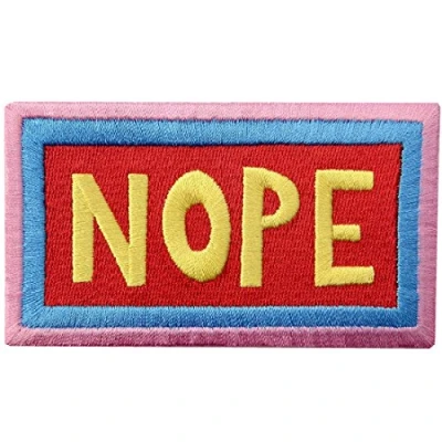Imagen de Parche termoadhesivo para la ropa, diseño de Nope