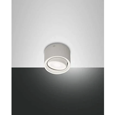 Imagen de Fabas Luce Foco LED de techo Anzio con cabezal orientable bla
