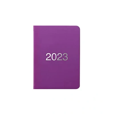 Imagen de Letts Dazzle Agenda 2023 de vista semanal (A6), color morado