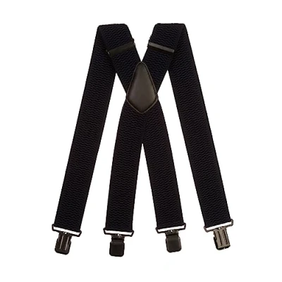 Imagen de Olata Tirantes de Hombre Extra Anchos En X con Tela Gruesa 5 cm. Azul Marino (Clips Negros)